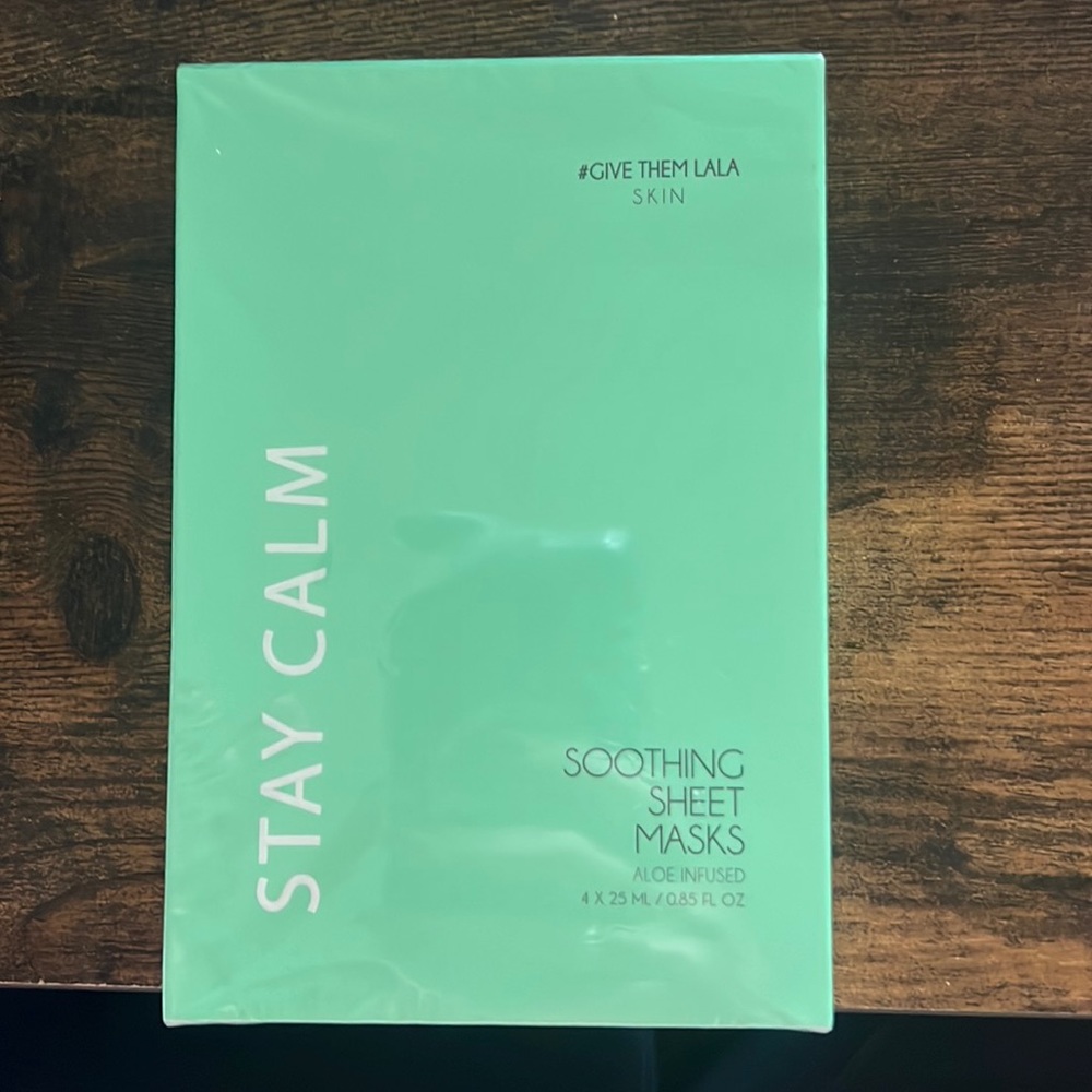 #Give Them Lala, Stay Calm Soothjng Sheet Masks